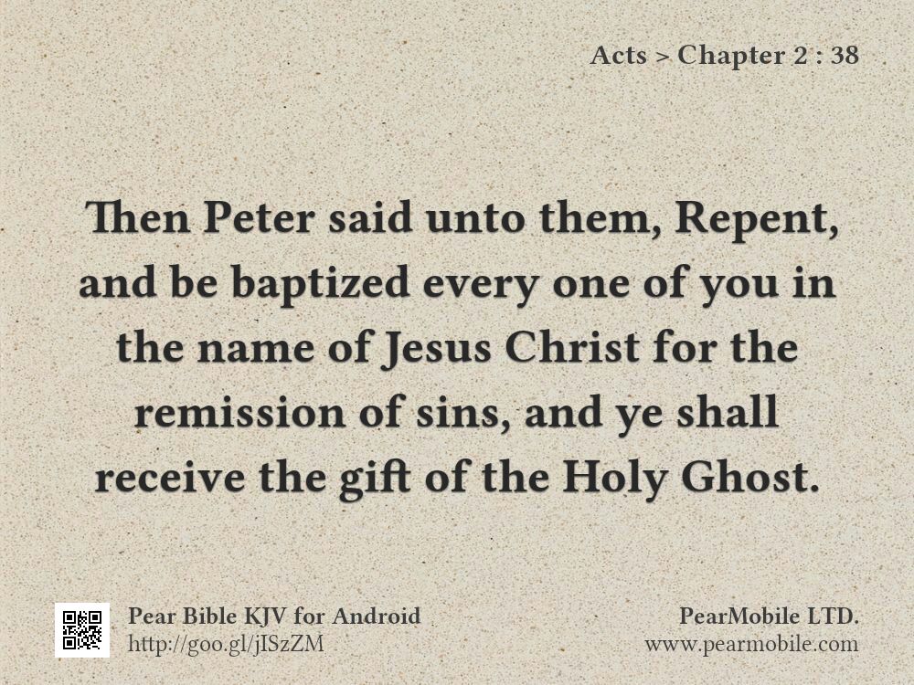 Acts, Chapter 2:38